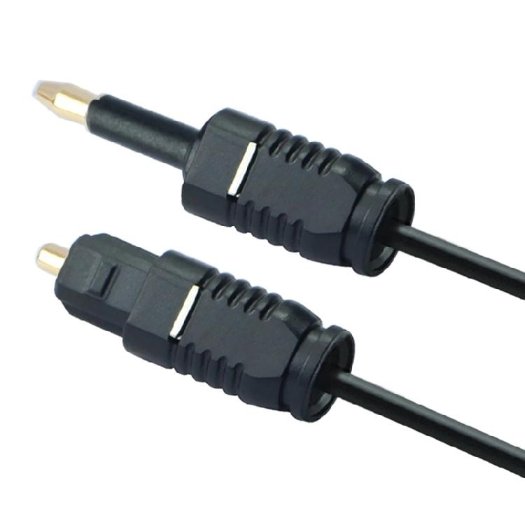 3.5mm Audio Cable Digital SPDIF Optical Fiber Cord Gold Plated For Speaker