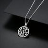 European & American Style Hollow Tree of Life Stainless Steel Pendant Necklace