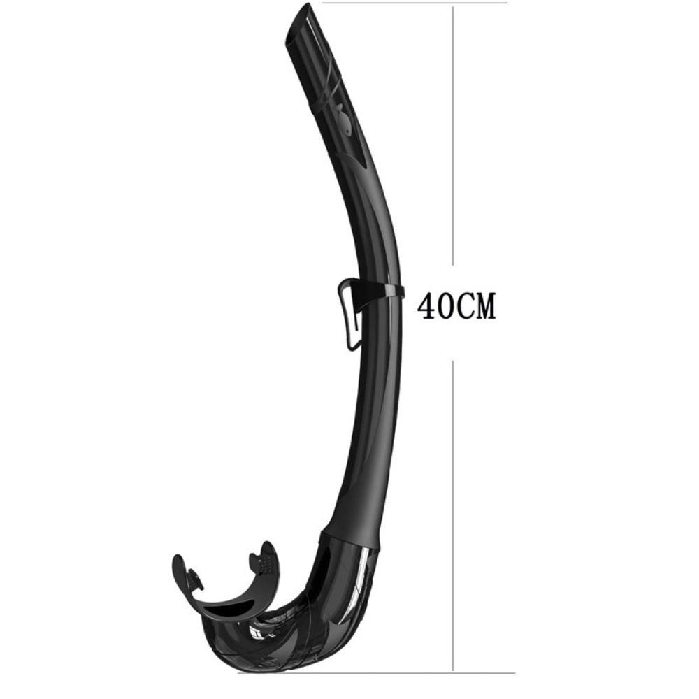 Portable Swimming Snorkel Anti-Drop Snorkeling Snorkel Soft Diving Snorkel Freediving