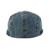 Women's Denim Beret British Vintage Forward Cap Men's Peaked Cap