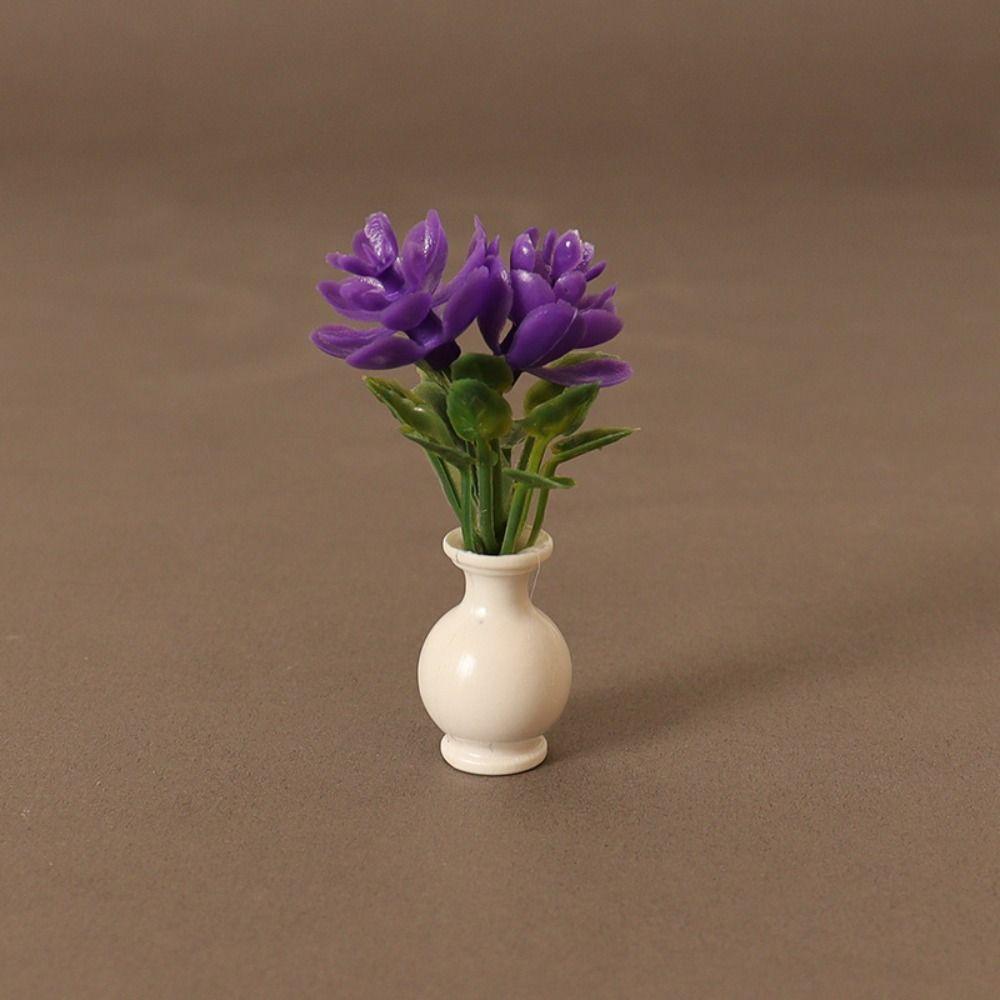 1:12 Dollhouse Miniature 4 Colors Outdoor Vase Accessories  Miniature Dollhouse Decorations