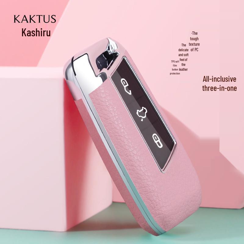 KAKTUS Car Key Case for Volkswagen Magotan, CC, Passat – Protective Cover