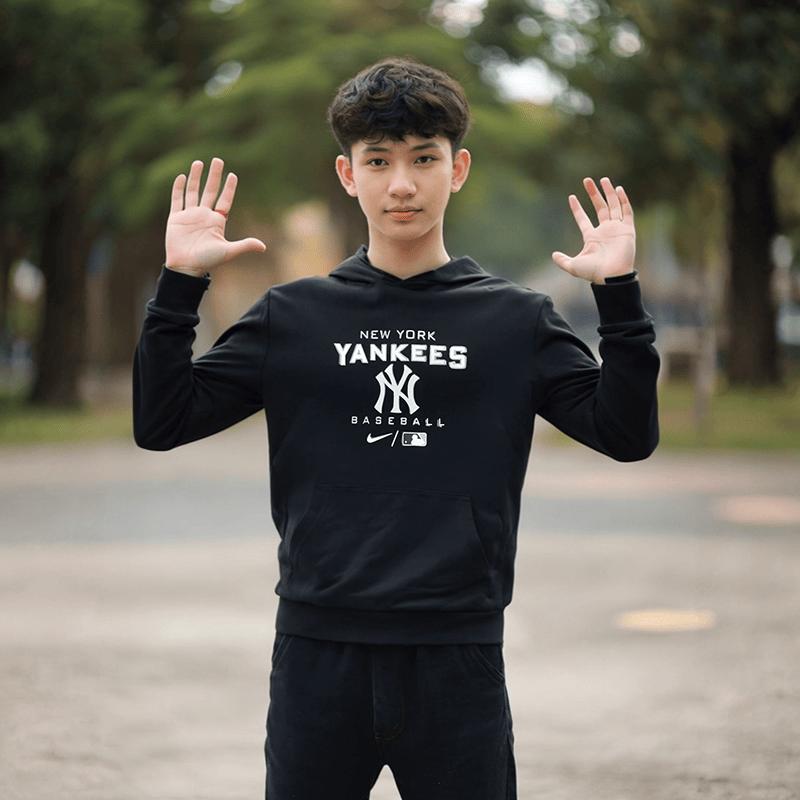 Nike Sweatshirt Black Teenagers (Unisex) Sweatshirts 3Z3B7SBGY NYY