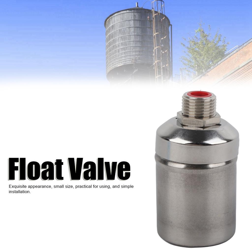 Valve Water Tanks Valve 1/2in Floating Ball Valve Stainless Steel Automatic Water Control Valve for Water Tank Sink Tower
