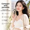 Sparkling Mini Cooling Fan Long-Lasting Portable Hand Fan Rhinestone Handheld Fan  Travel Use