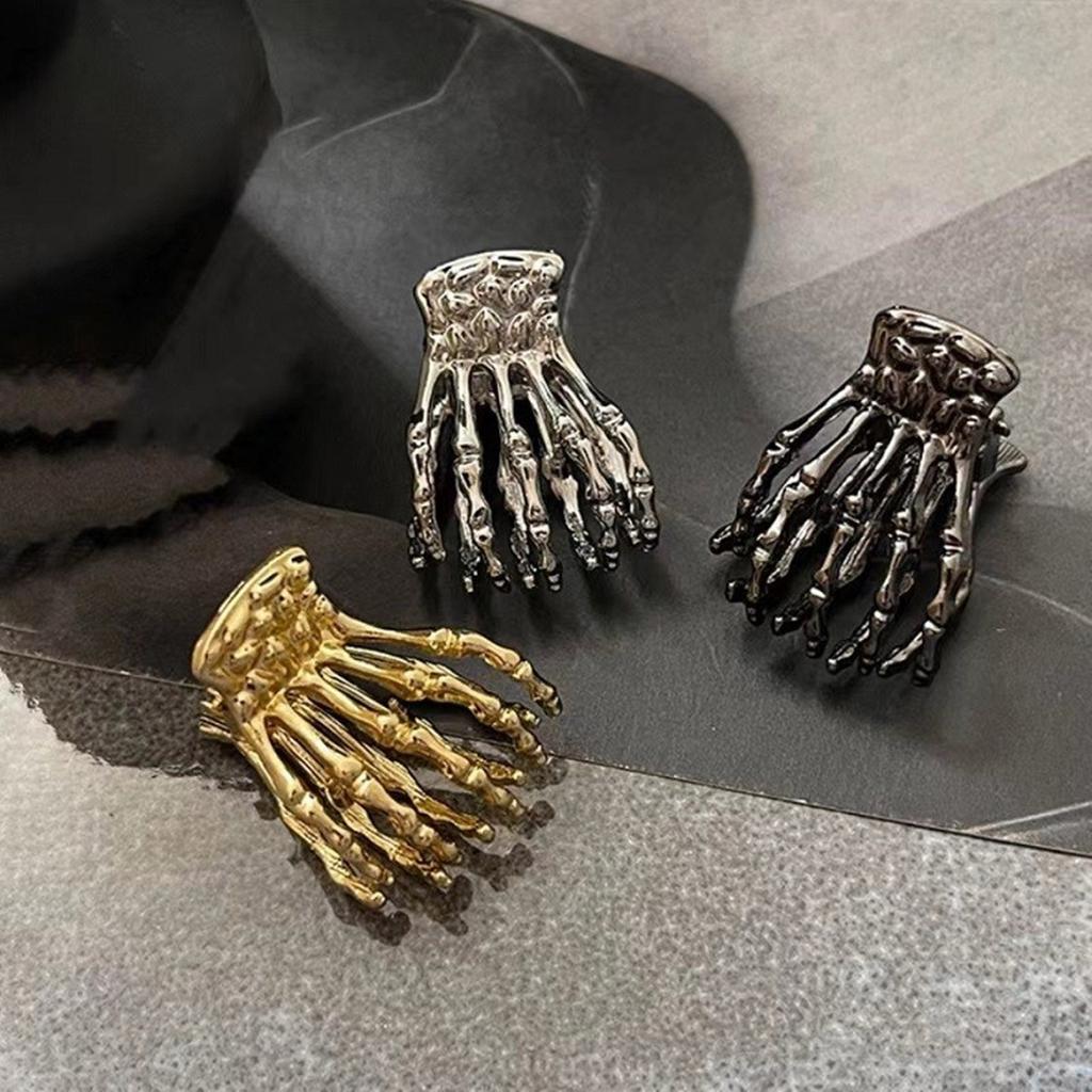 Skeleton Hair Clip Small Hair Claw Clip Fashion Cool Adornment Catch Princess Barrettes Hair Styling Tool Ornaments