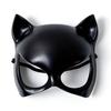 Reusable Black Cat Ear Mask Half Face Cat Ear Half Face Mask Animal Design Role Playing Prop Cosplay Face Mask Halloween Party