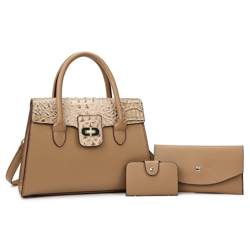 Fashion trendy single shoulder simple new retro messenger personalized women's bag portable multi-piece set