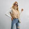 Autumn Winter Women's Korean-Style Western Fashion Sleeveless Down-Cotton Vest Jacket Outer Wear