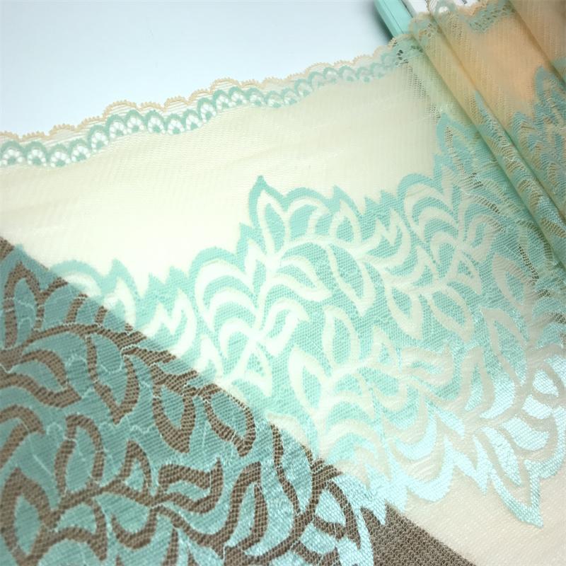 (3 Colors) 22.5cm wide Elastic Lace, Two Tone Stretch Lace Fabric for Lingerie, Bra, Underwear, Garment, Sewing & Crafting