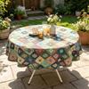 Dining Kitchen Party Event Family Gathering Small Round Cotton Tablecloth
