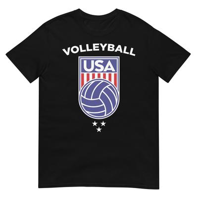 Volleyball Beach Usa Flag Volleyball Team Player Girl Boy Tshirt