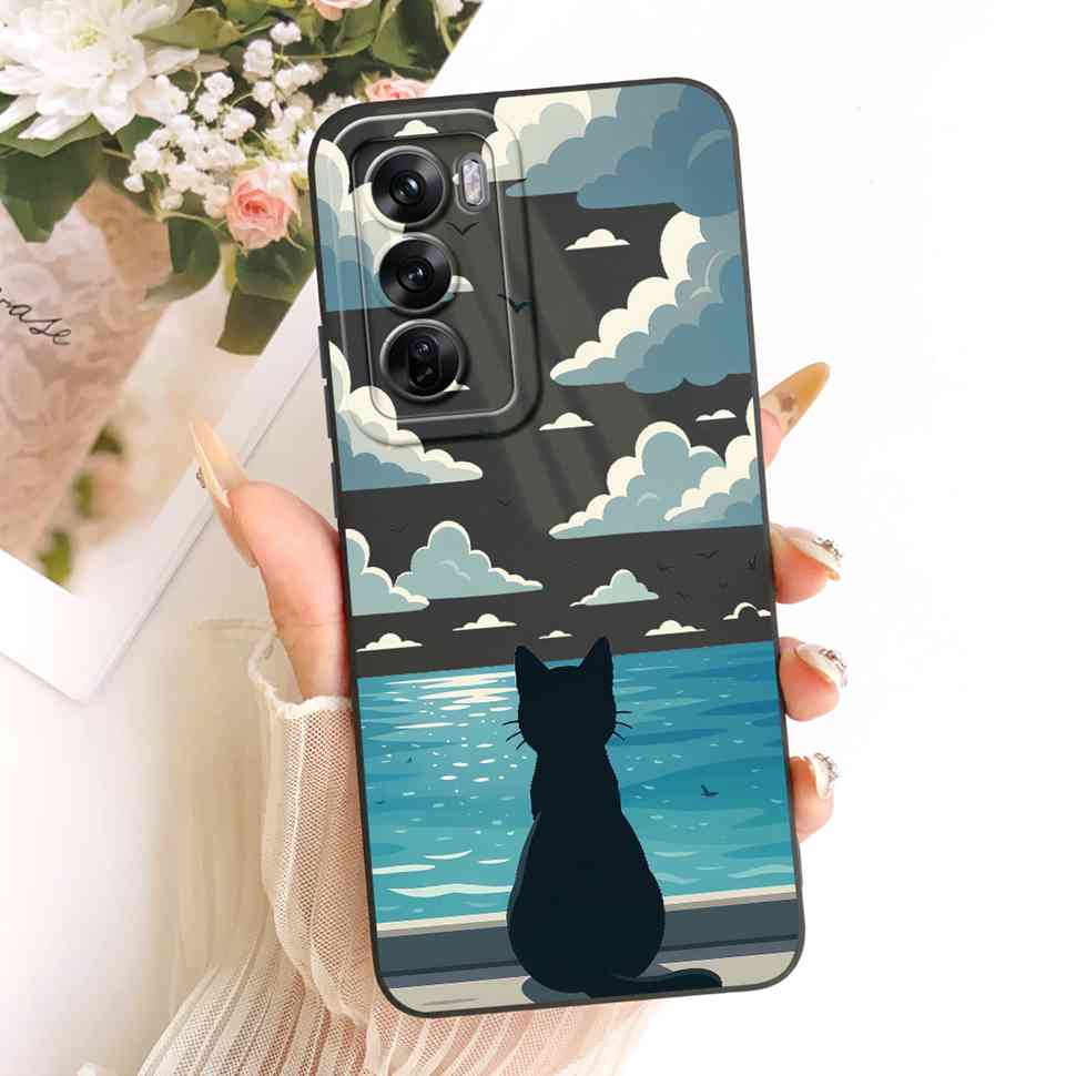 Soft Case For Oppo Reno12 Pro 5G Popular Sunflower Rabbit Fundas Cover For Oppo Reno 12 Reno12 Pro CPH2629 Protector Capa