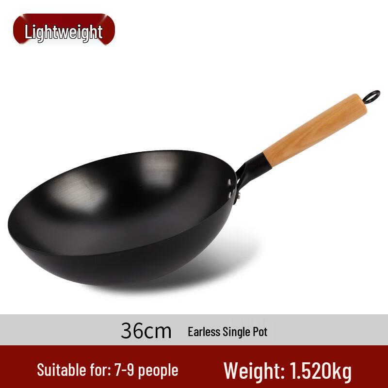 Xiao Shuo 36cm Traditional Non-Stick Iron Wok