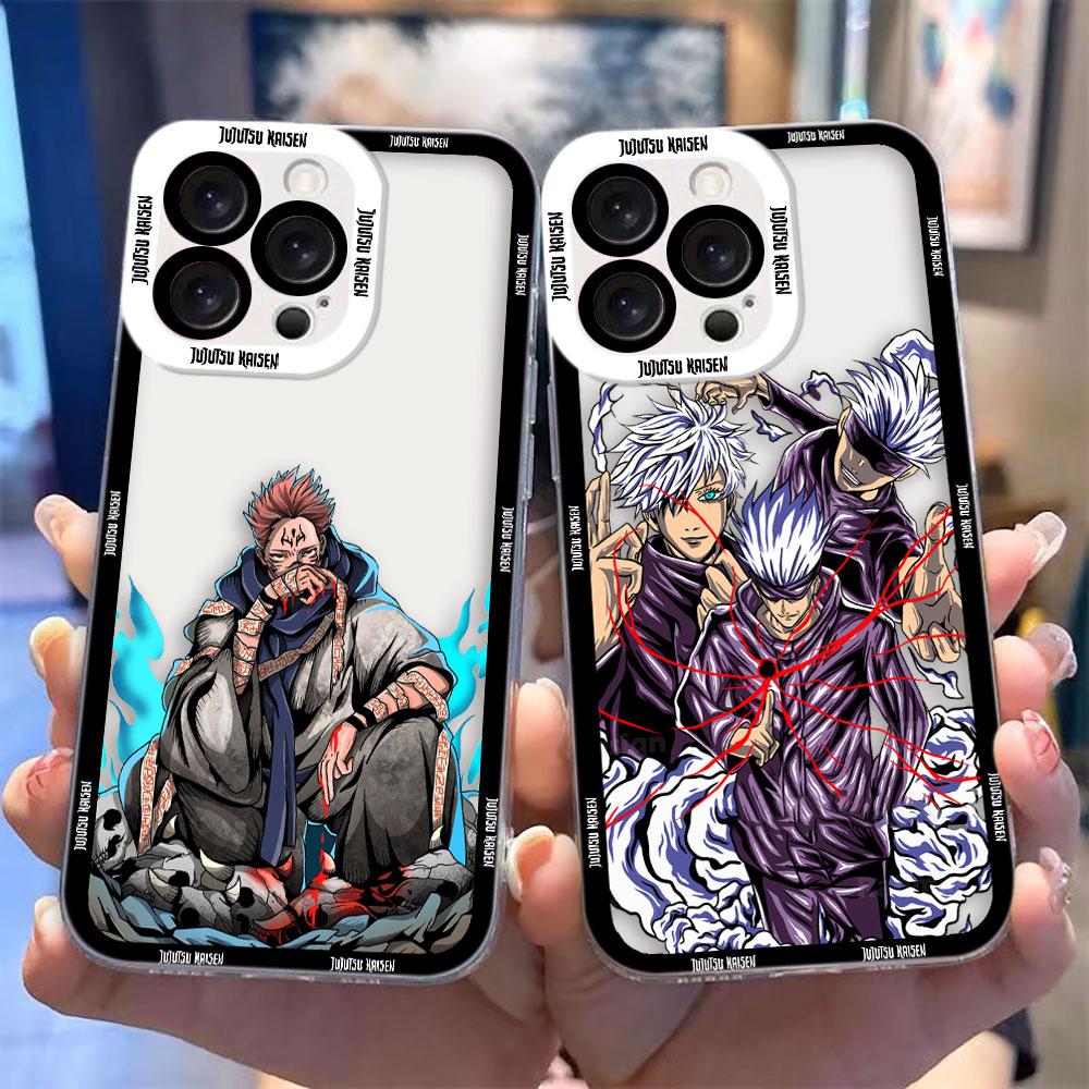 J-Jujutsu k-Kaisen Gojo Satoru Clear Phone Case For Samsung Galaxy S26 S25 S24 S23 S22 S21 S20 FE S10 PLUS S30 ULTRA EDGE Case