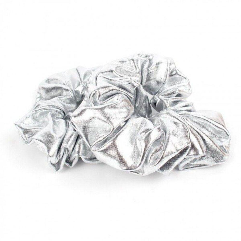 

Mno Silver Scrunchie Gopchang Band Y2K