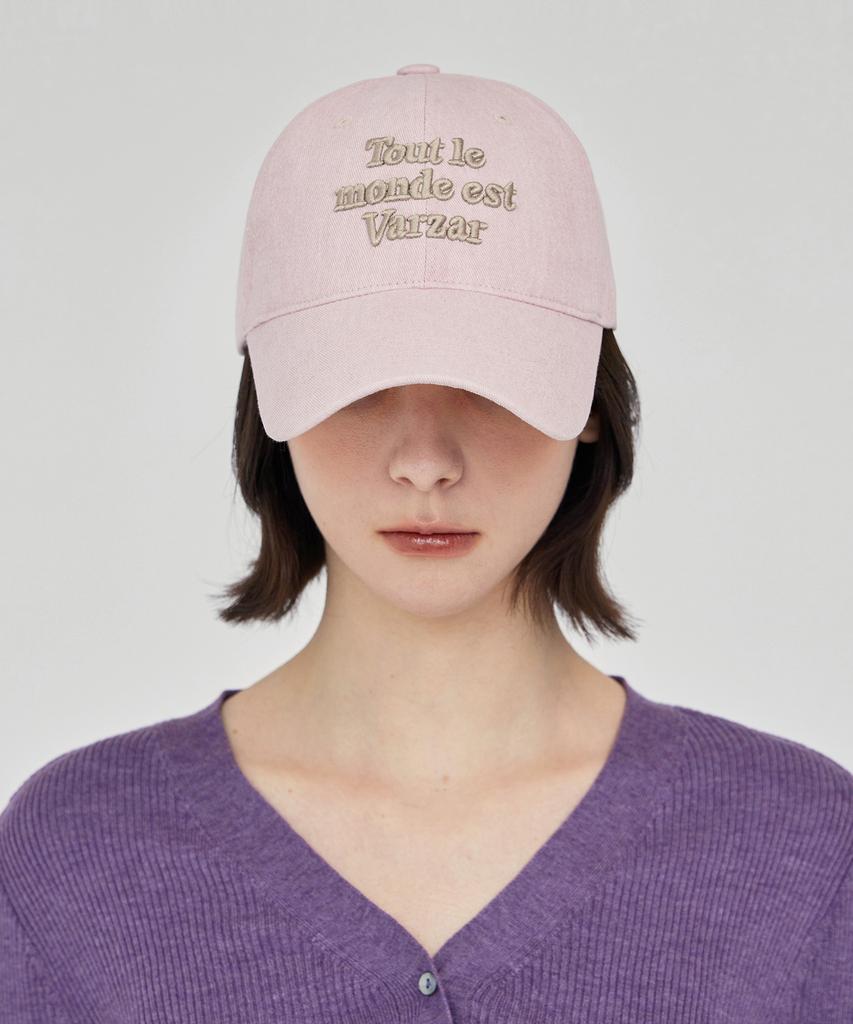 Bajal Tmv Lettering Ball Cap [Pigment Pink]