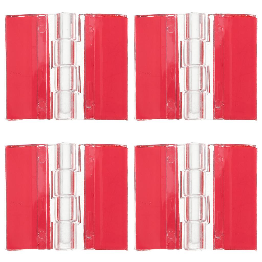 4Pcs Strong Adhesive Hinges Clear Acrylic Small Furniture Hinges DIY Hinges Replacement