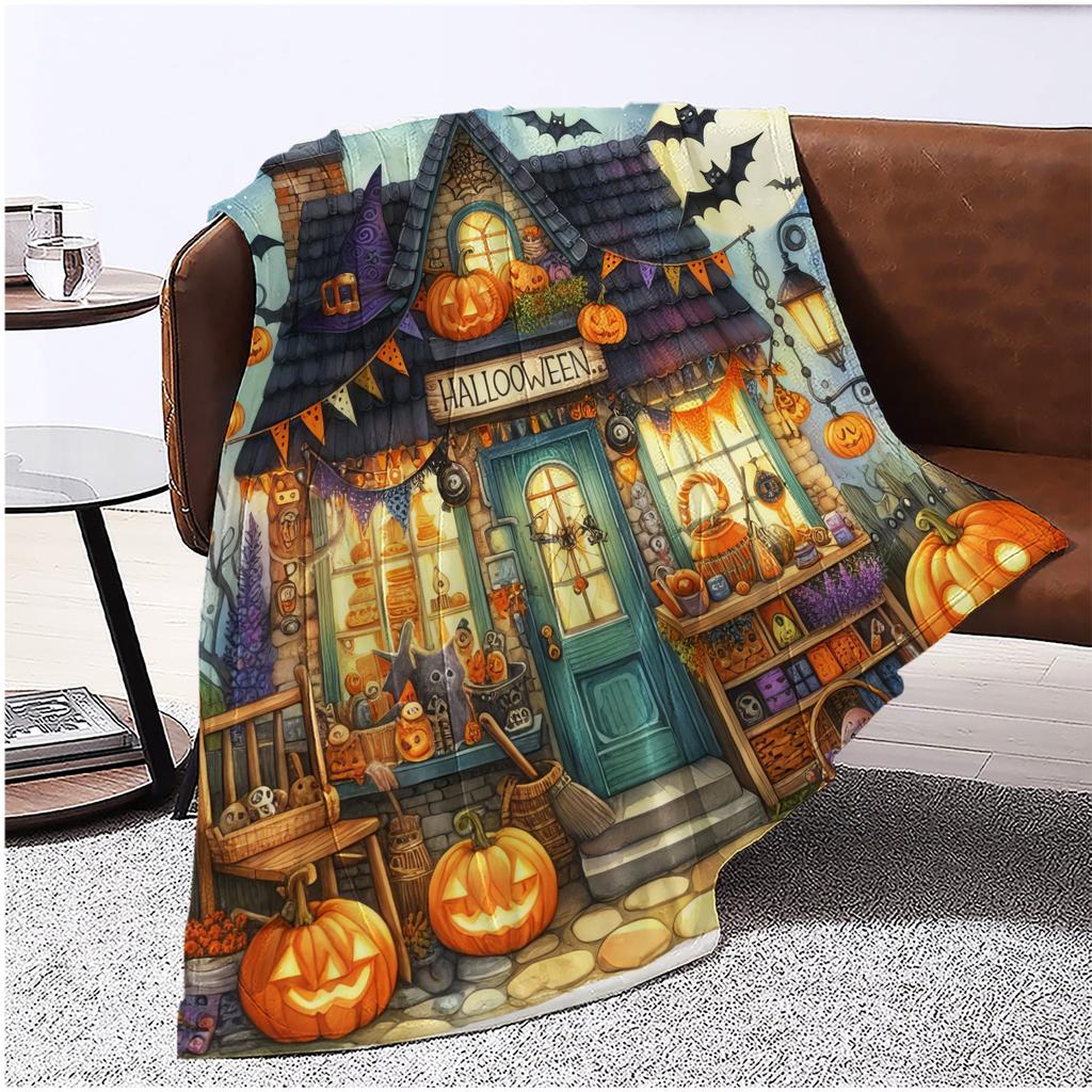 Halloweenská deka s potiskem