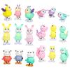 Yousheng Wind-up Jumping Animal Toy Cow Squirrel Dinosaur Rabbit Penguin Chick Monkey Bird Walking Toy Toddlers Educational Interactive Clockwork