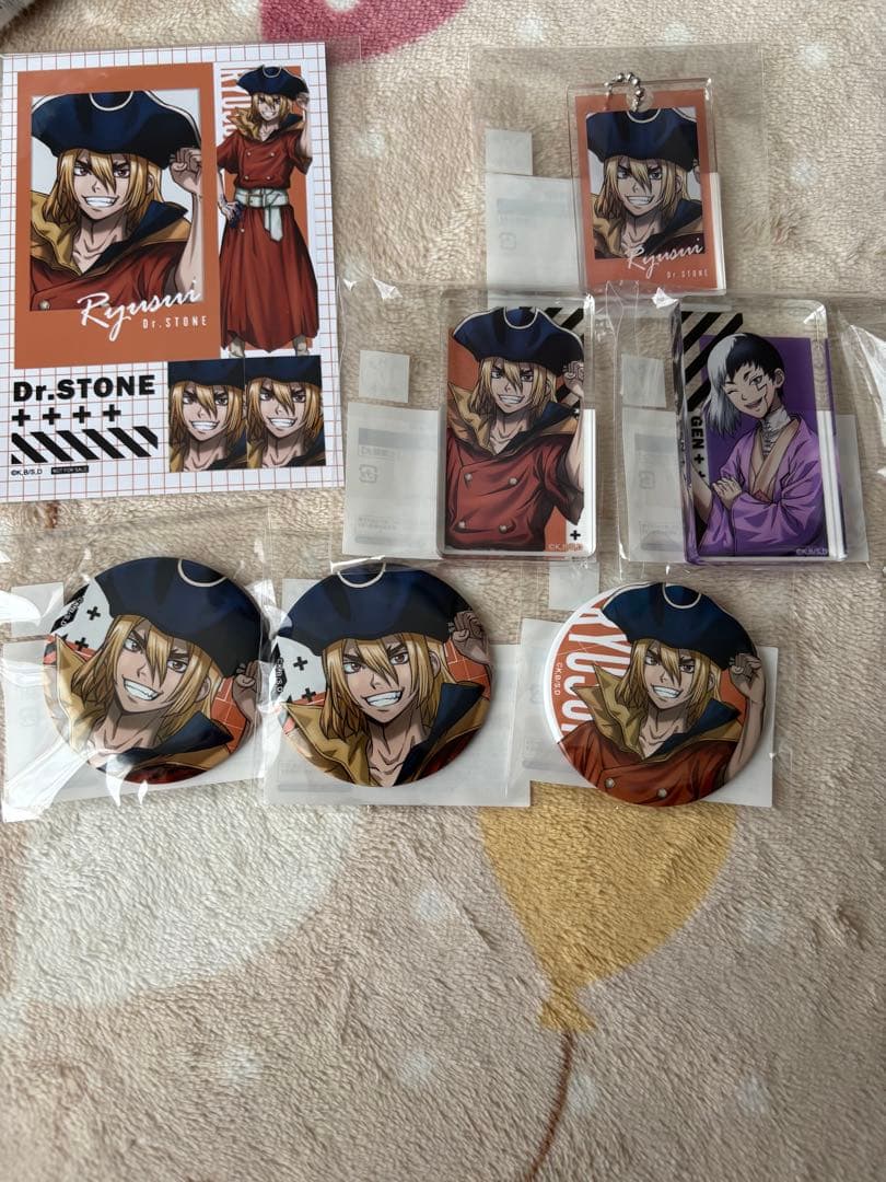 

[USED] Dr.STONE Marukuji Ryusui Acrylic Block Bonus Bromide