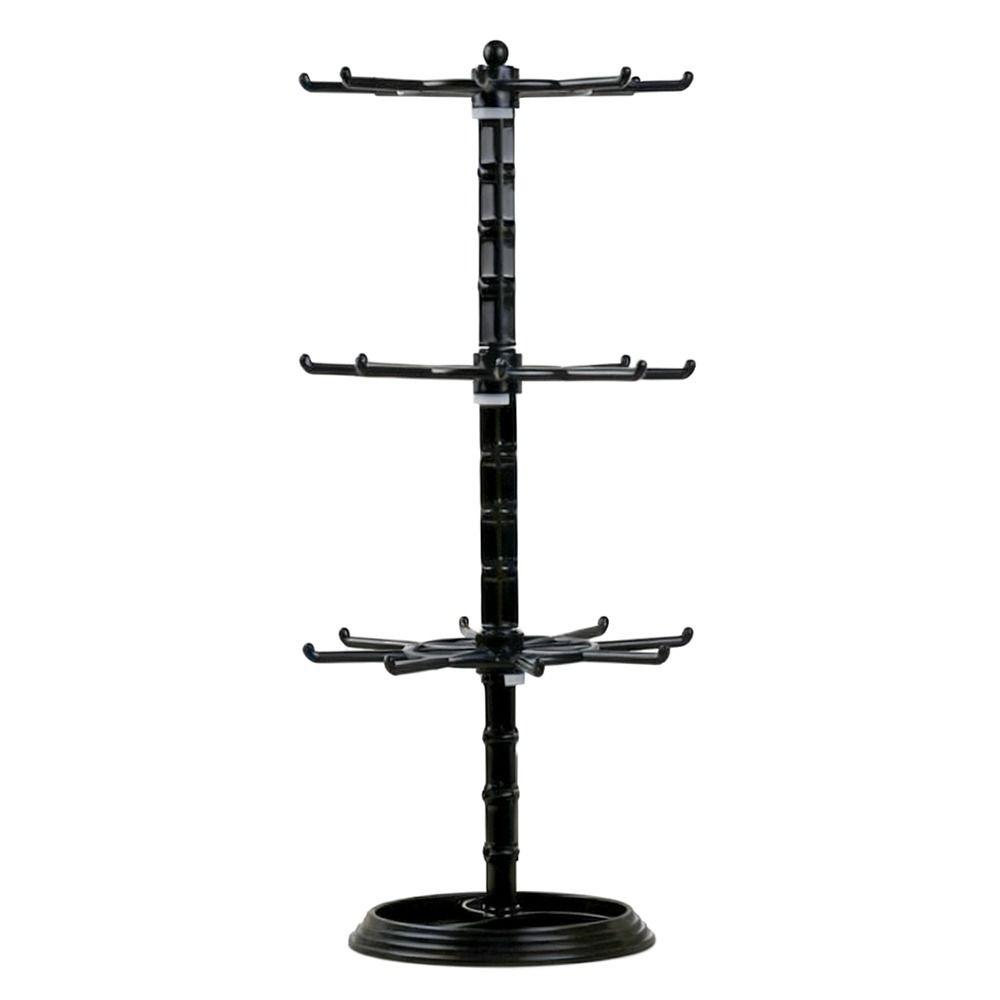 Meerlaags Sleutelhanger Ophangrek Acryl Materiaal Verstelbare Niveaus Displayrek DIY Organizer Draaiend Display Opbergrek