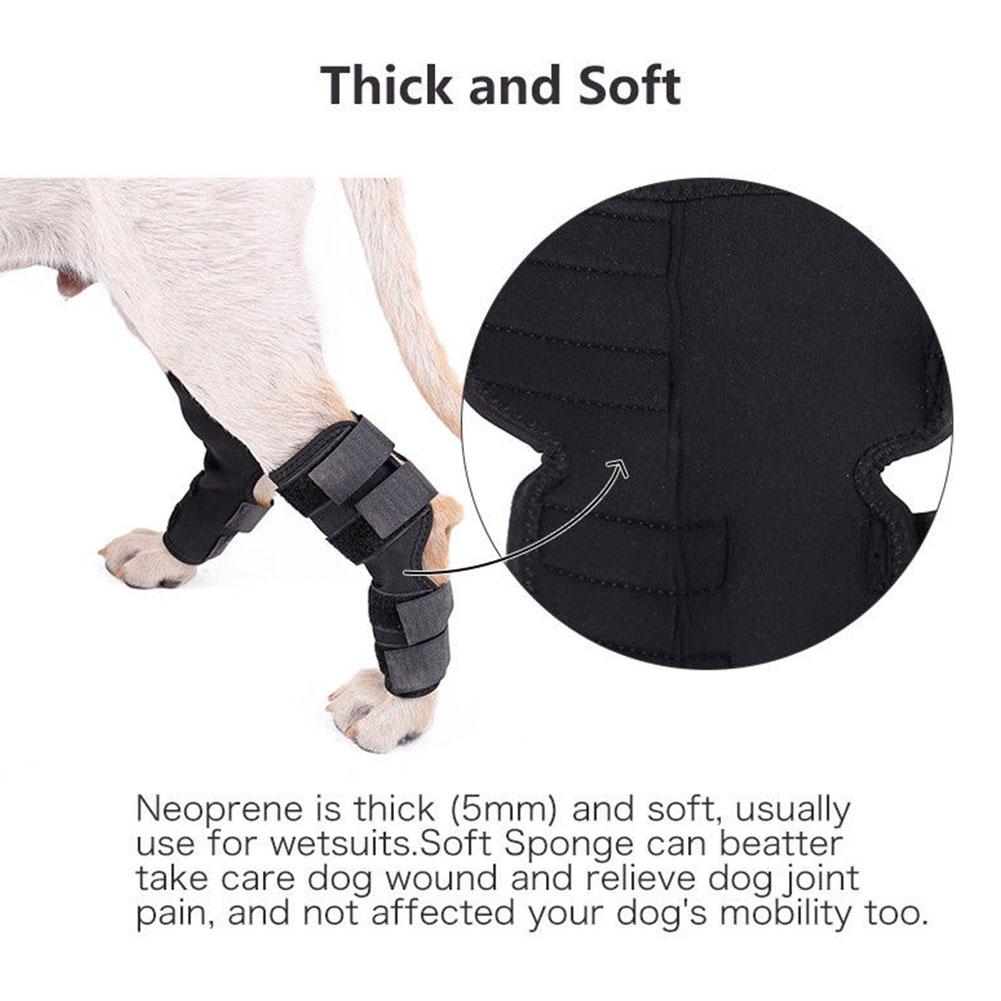 Dog Leg Brace Hock Joint Support Sleeve Prevent Chew Licking Bandage Wrap for Knee Sprains Injury Recovery Protection Pet Supplies