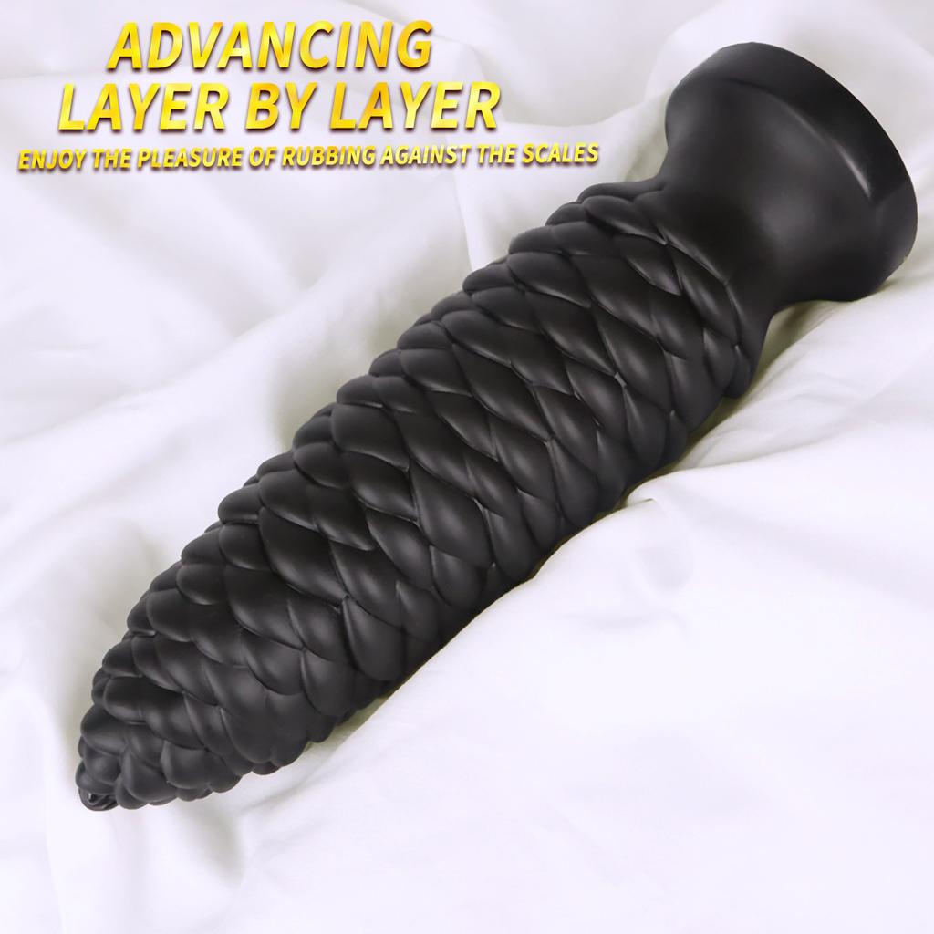 Extra Large PVC Soft Dildo Fisting Particles Anal Plug Masturbator Anal Dilator Adult Sex Toy Big Dick Strap On Penis