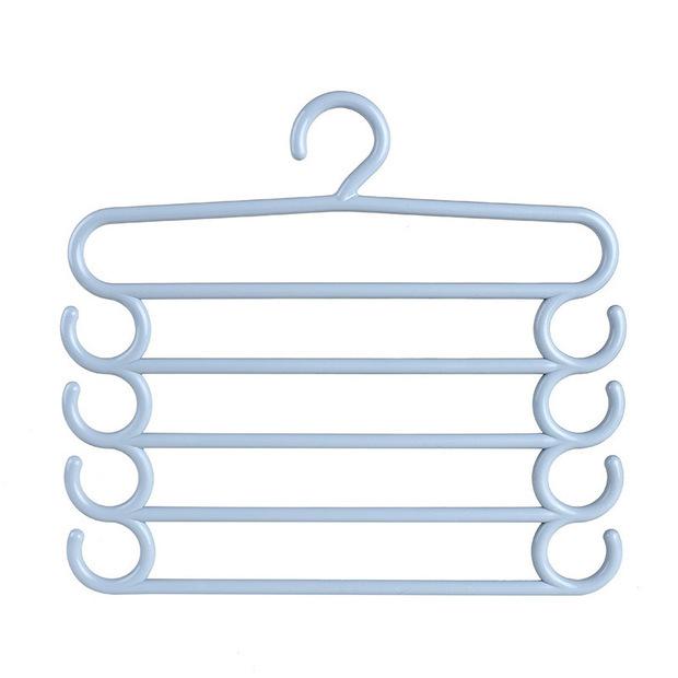 Multilayer Pants Hanger with Clips - Versatile Wardrobe Storage Rack for Clothes