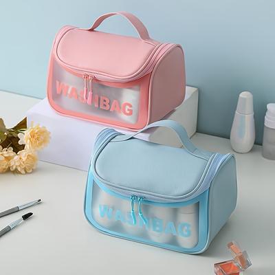 Zuhause Reise Transparent Make-up Tasche Toilettenartikeltasche Badzubehör Aufbewahrungstasche Wasserdichte Reise Kosmetiktasche Wasch Beauty Kit