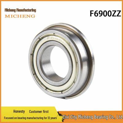 Flange Bearing F6900ZZF-2RS 10x22x6mm Thin Wall, Sealed & Dustproof