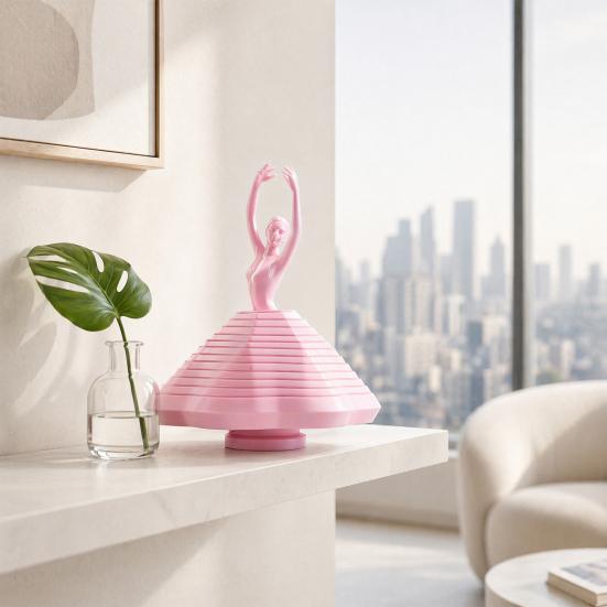 Ballet Dancer Fidget Toy, Spinning Ballerina Figurine, 3D Printed Stress Relief Toy for Office Home Desk Ballet Lovers Gift Anxiety Relief