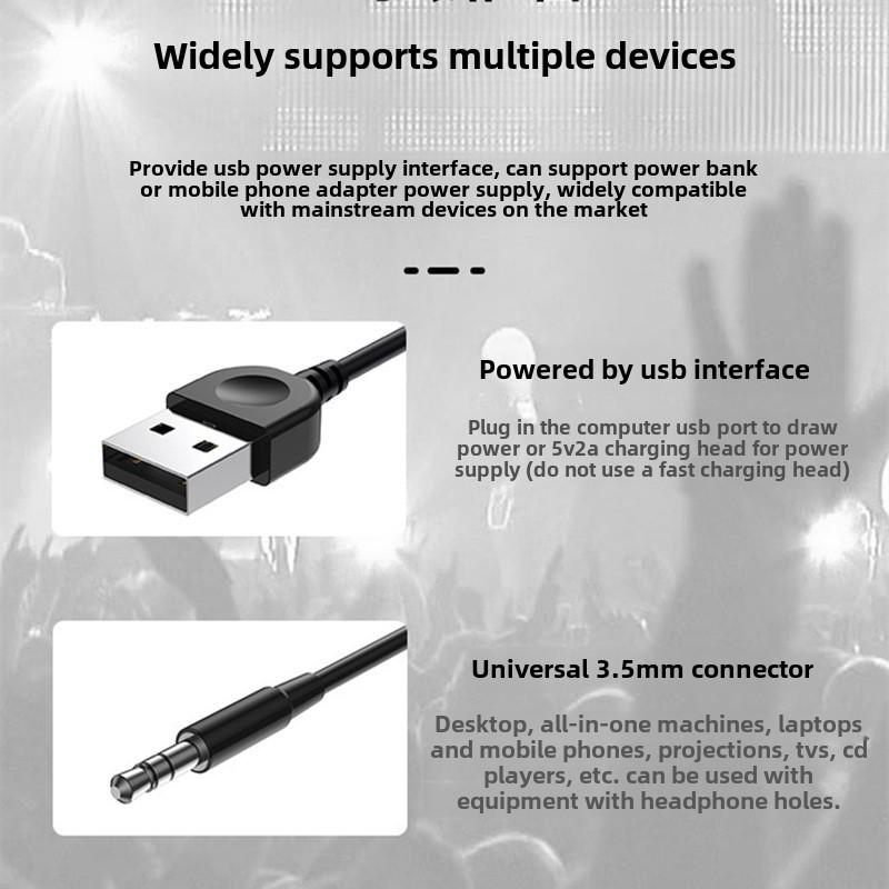 Desktop Computer Luminous Sound Desktop Laptop Game SoundColorful Luminous RGB Sound Computer Speaker