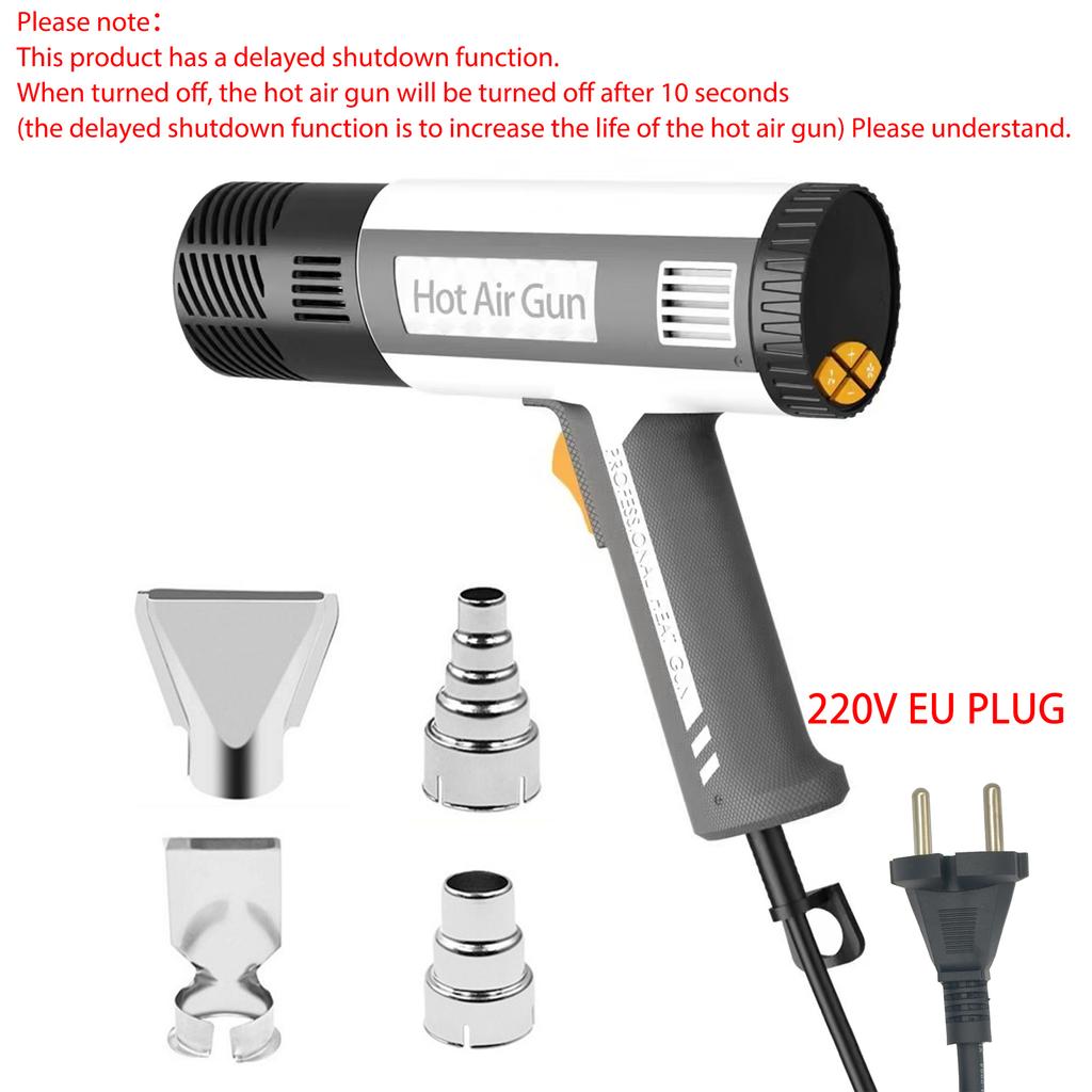 Small Hot Air Gun, Large-screen Digital Display Baking Gun, Glue-coated Thermostat Hot Air Gun, Memory Settings, Smart Chip