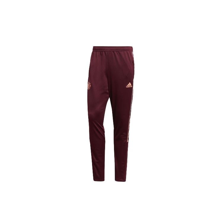 adidas Mufc Travel Pnt Manchester United Soccer/Football Sports Long Pants Red Men s FR3868 L