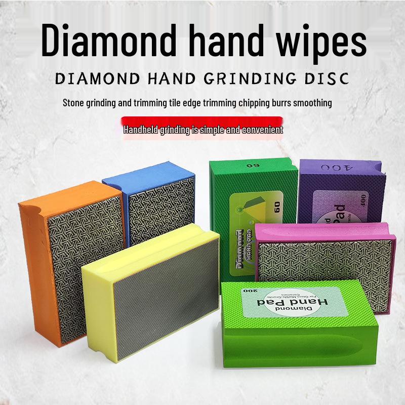 Hand-Polished Diamond Edge Trimming Pad for Tile, Stone, Glass, and Metal