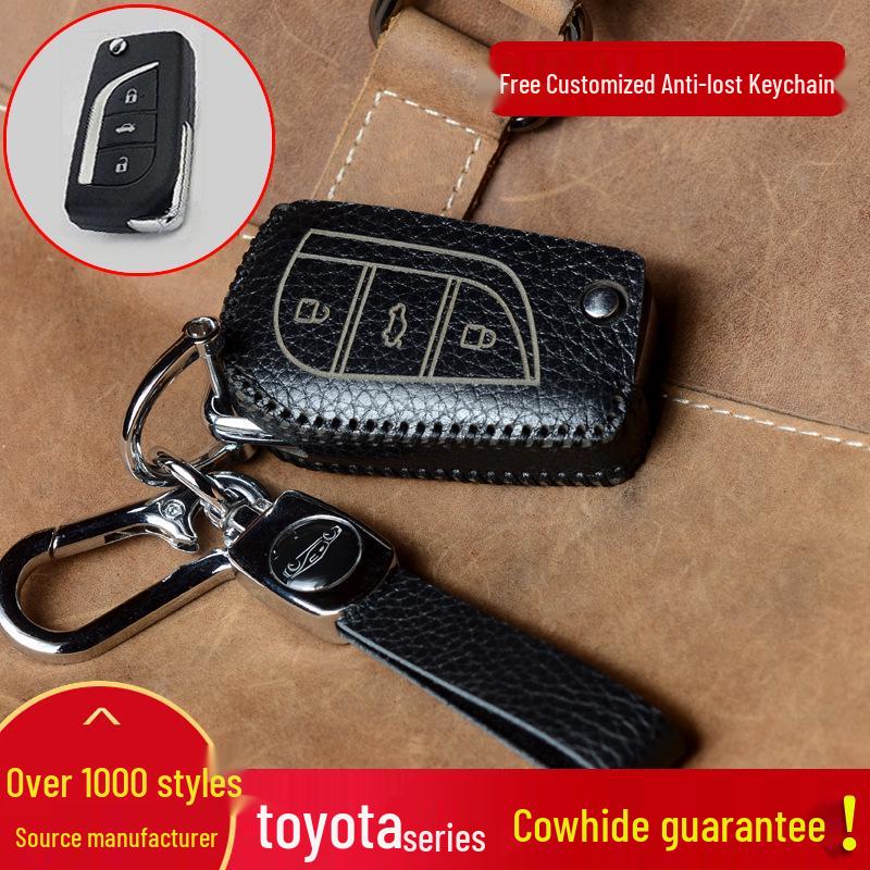 Corolla Nappa Leather Key Case for Toyota RAV4/Levin/Camry/Venza XLE