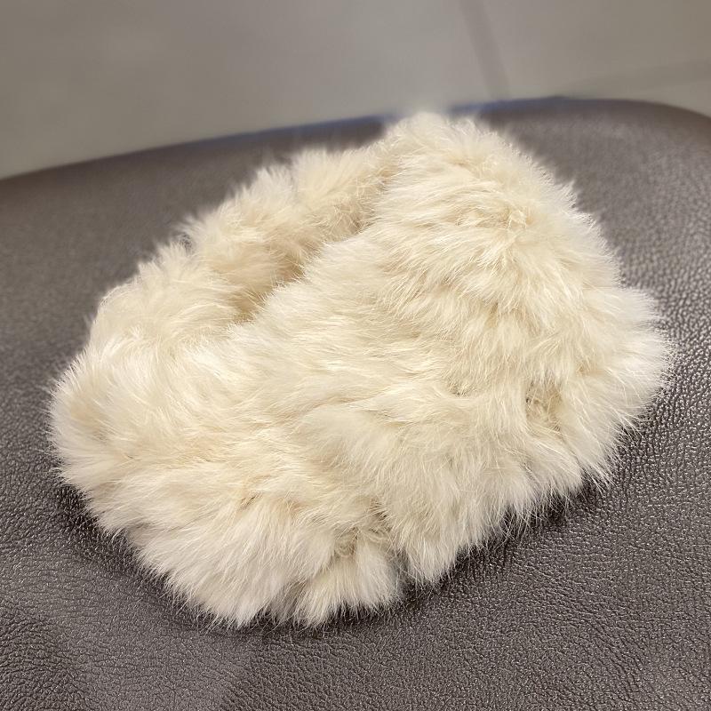 1pc Women's fleece lined Beanie,Fashion Furry Russian Cossack Style Soft Warm Plush headband for Cold outdoor Weather Winter