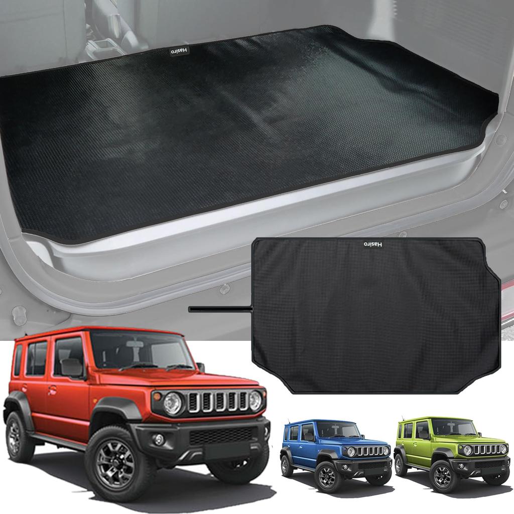 Hasiro Kompatibel med Ny Jimny Bagasjeromsmatte Vannavvisende Målematte Flekkforebygging Bagasjeromsmatte Ripebestandig Flekkbestandig Bagasjeromsmatte