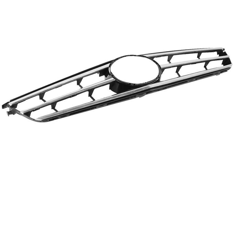 Silver Front Hood Grille Assembly for 2009-2014 Mercedes-Benz C-Class W204