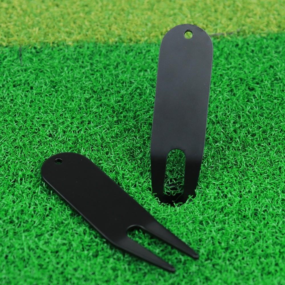 Metal Bending Fairway Repair Fork Two-Prong Golf Divot Tool Golf Divot Repair Tool  Groove Cleaning
