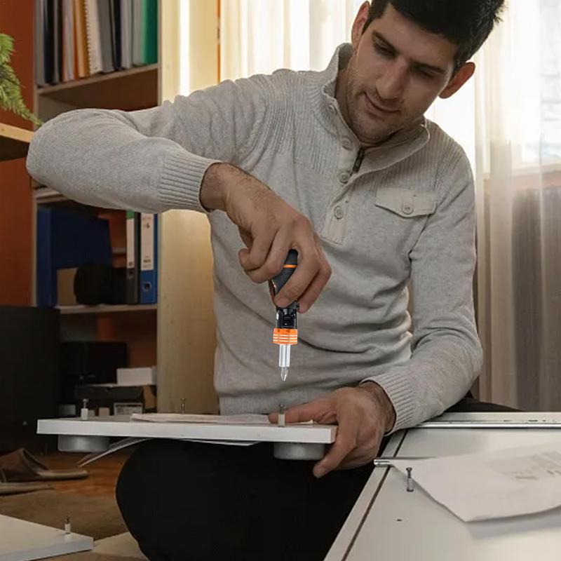 Screw Driver Set Kit Steel Screw Driver Set Heavy Duty With 10 Heads Multifunctional Household Gadgets Portable Easy Changeable