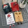 New Christmas Hand Towel Hanging Type Thickened Coral Fleece Towel Kitchen Absorbent Quick Drying Rag Cartoon Hand Towel