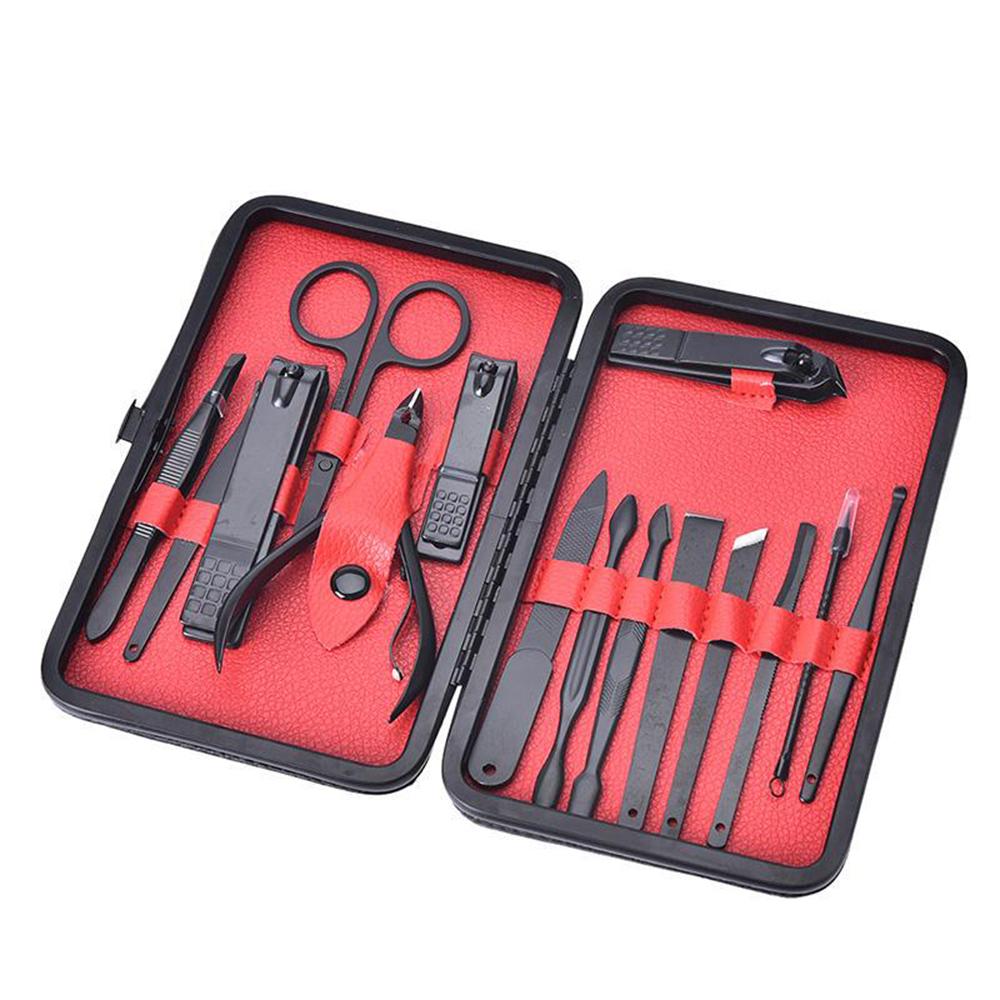 Stainless Steel Nail Clipper Cutter Trimmer Ear Pick Grooming Kit Manicure Pedicure Toe Nail Tools