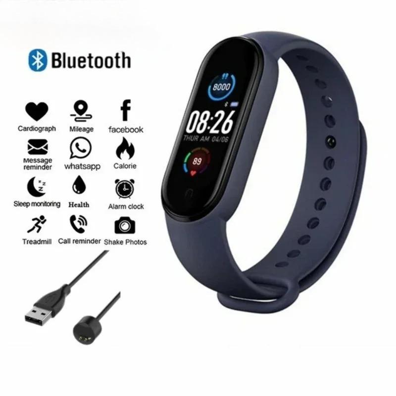Smart Band Watch Movement Step Count Bluetooth Synchronous Phone Information Waterwroof Smartwatch For Men Women Student