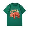 Men's 100% Cotton Crew Neck Short Sleeve T-Shirt, Cute Sleeping Red Panda My Spirit Animal Print Casual Comfortable Lightweight Tee for Daily Wear
