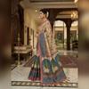 Soft premium handloom fabric Digital Print With  Rich Pallu With Lace Border On Saree