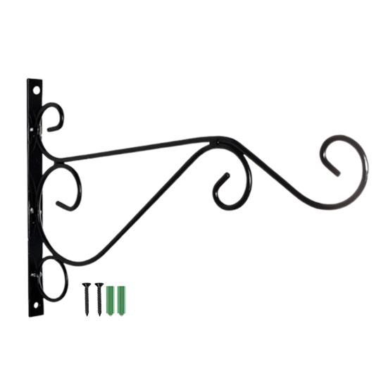 Metal Wall Hook Wall-mounted Plant Hanger Hook with Screws Heavy-Duty Hook for Flower