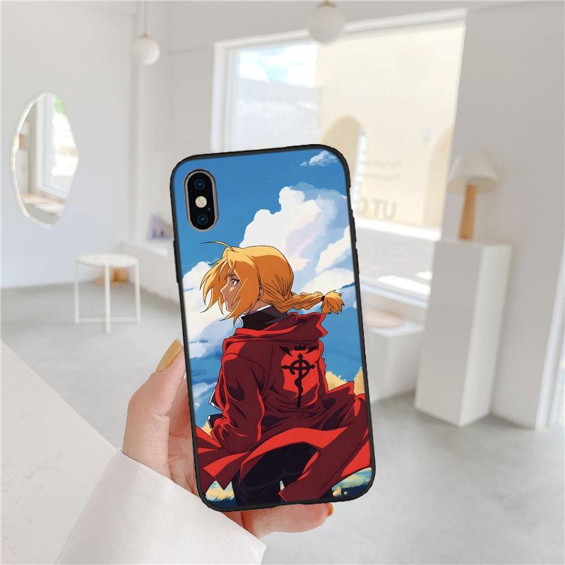 LO45 Fullmetal Alchemist Soft Shell Phone Case for Redmi Note 10 11 12 Pro Max 10S 10C 10T 11A 11S 12S 12C