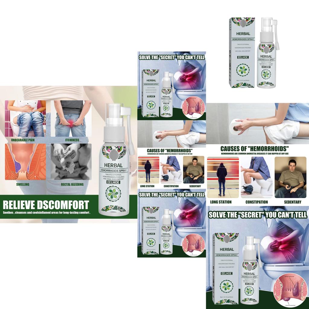 Eelhoe Herbal Care Spray Gentle Nourishing Body Spray For Soothing Anal Area Relief